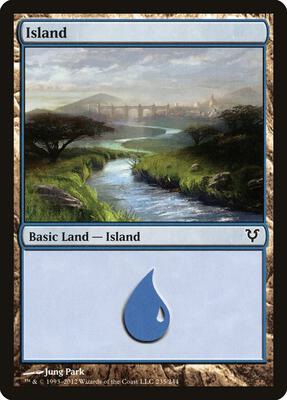 Island (235) card from Avacyn Restored