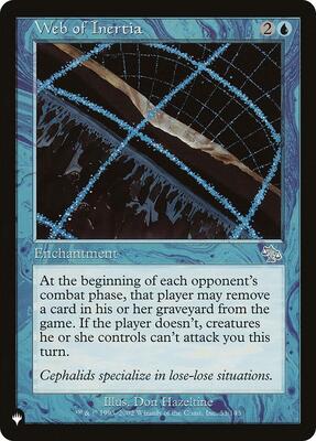 Web of Inertia card from The List Reprints