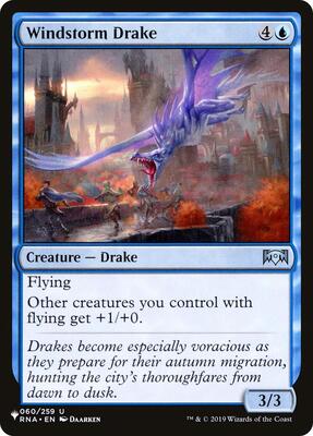 Windstorm Drake card from The List Reprints