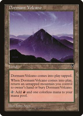 Dormant Volcano card from Visions