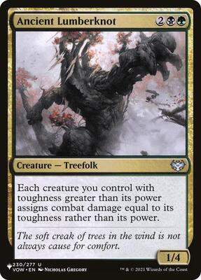 Ancient Lumberknot card from The List Reprints
