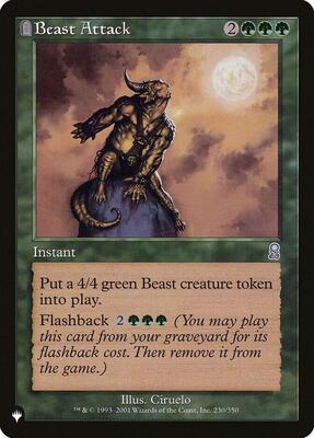 Beast Attack card from The List Reprints