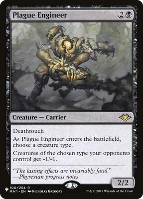 Plague Engineer card from The List Reprints