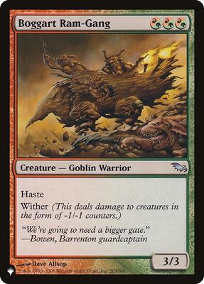 Boggart Ram-Gang card from The List Reprints