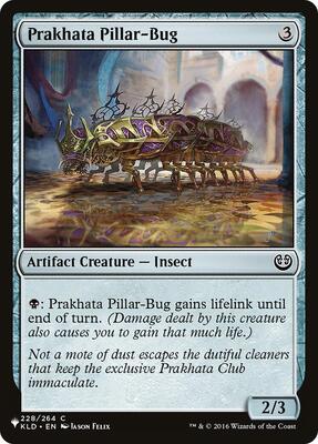 Prakhata Pillar-Bug card from The List Reprints
