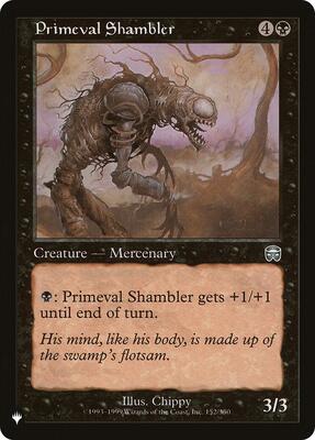 Primeval Shambler card from The List Reprints