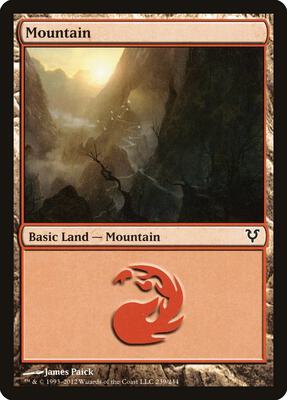 Mountain (239) card from Avacyn Restored