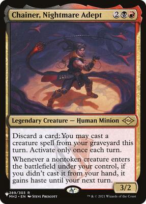 Chainer, Nightmare Adept card from The List Reprints