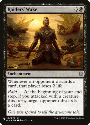 Raiders' Wake card from The List Reprints