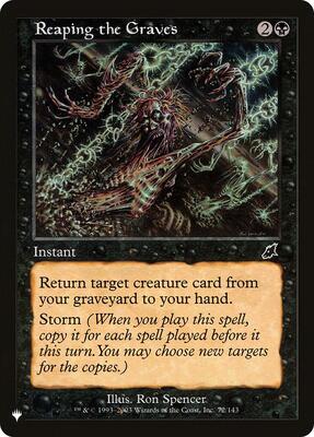 Reaping the Graves card from The List Reprints