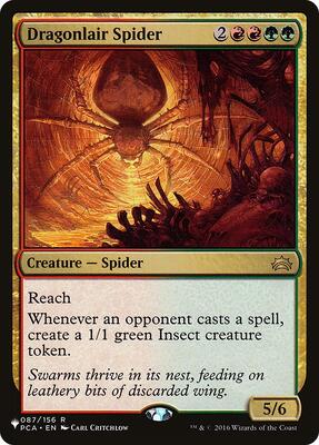 Dragonlair Spider card from The List Reprints