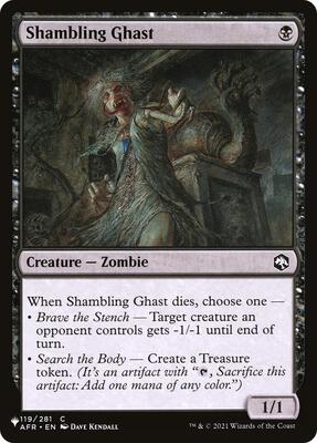 Shambling Ghast card from The List Reprints