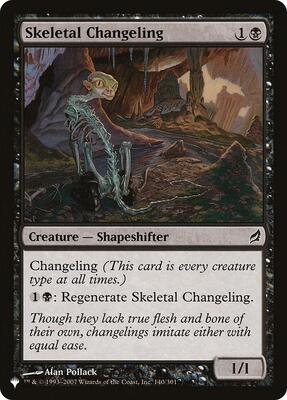 Skeletal Changeling card from The List Reprints
