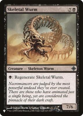 Skeletal Wurm card from The List Reprints