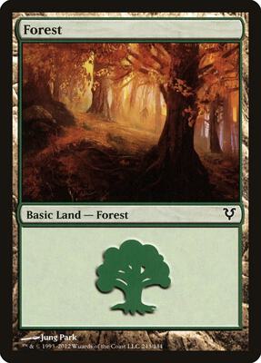 Forest (243) card from Avacyn Restored