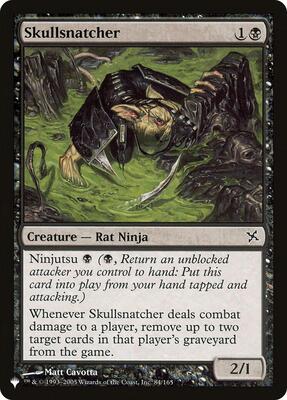 Skullsnatcher card from The List Reprints