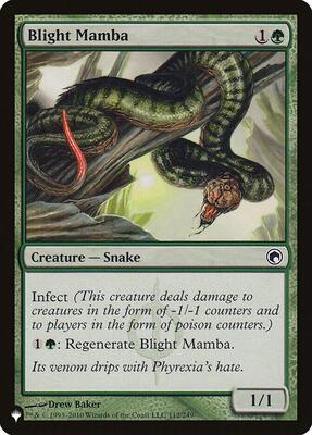 Blight Mamba card from The List Reprints