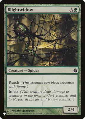 Blightwidow card from The List Reprints
