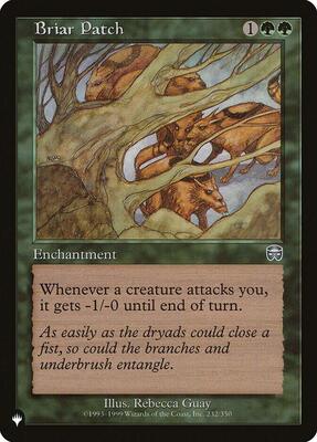 Briar Patch card from The List Reprints
