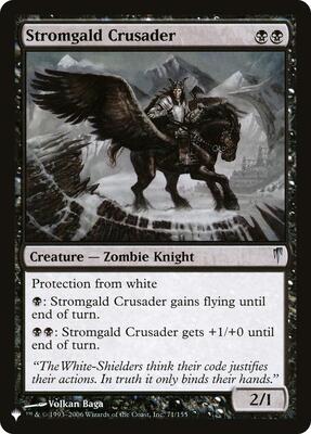 Stromgald Crusader card from The List Reprints