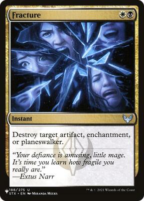 Fracture card from The List Reprints