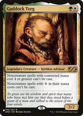 Gaddock Teeg card from The List Reprints