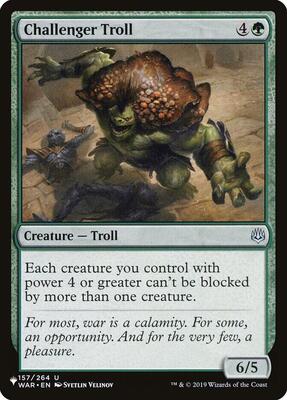 Challenger Troll card from The List Reprints