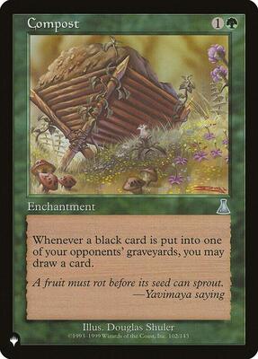 Compost card from The List Reprints