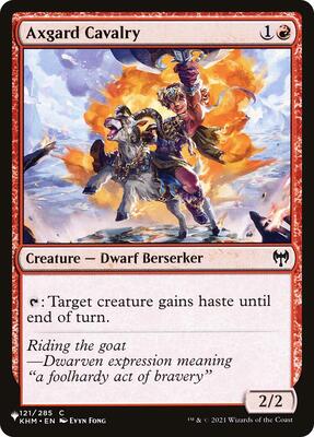 Axgard Cavalry card from The List Reprints