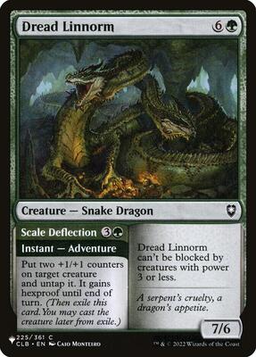 Dread Linnorm card from The List Reprints