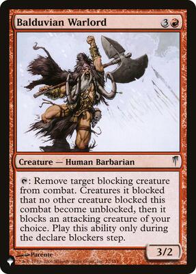 Balduvian Warlord card from The List Reprints