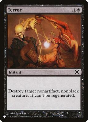 Terror card from The List Reprints