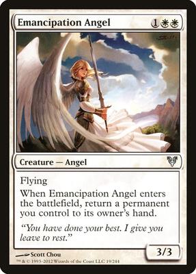 Emancipation Angel card from Avacyn Restored