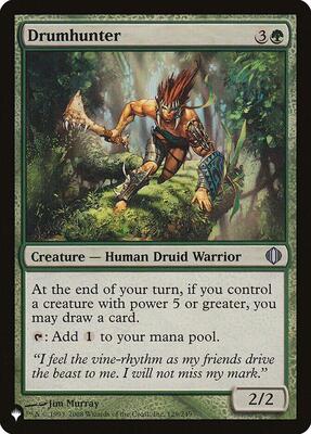 Drumhunter card from The List Reprints