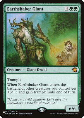 Earthshaker Giant card from The List Reprints