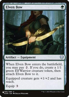 Elven Bow card from The List Reprints