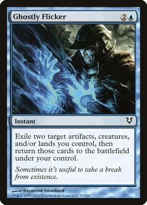 Ghostly Flicker card from Avacyn Restored