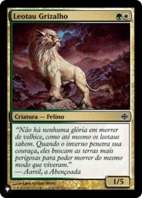 Grizzled Leotau card from The List Reprints