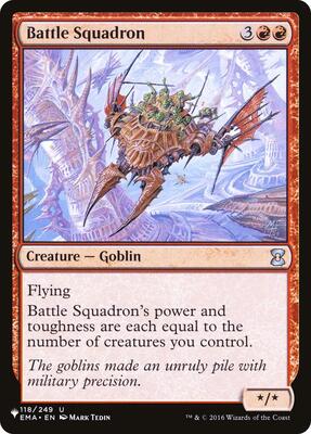 Battle Squadron card from The List Reprints