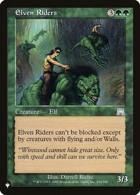 Elven Riders card from The List Reprints