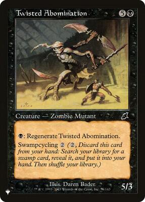 Twisted Abomination card from The List Reprints