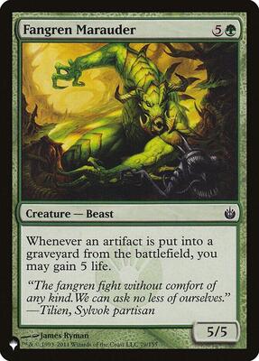 Fangren Marauder card from The List Reprints