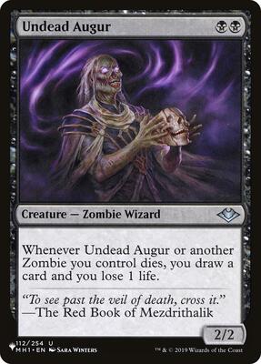 Undead Augur card from The List Reprints