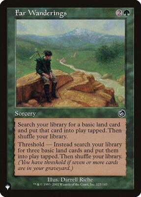 Far Wanderings card from The List Reprints