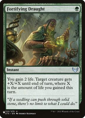 Fortifying Draught card from The List Reprints