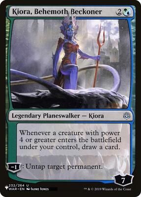 Kiora, Behemoth Beckoner card from The List Reprints