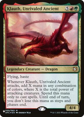 Klauth, Unrivaled Ancient card from The List Reprints