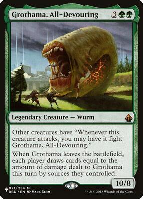 Grothama, All-Devouring card from The List Reprints