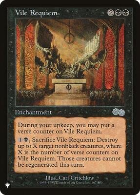 Vile Requiem (USG) card from The List Reprints