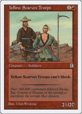 Yellow Scarves Troops card from Portal Three Kingdoms